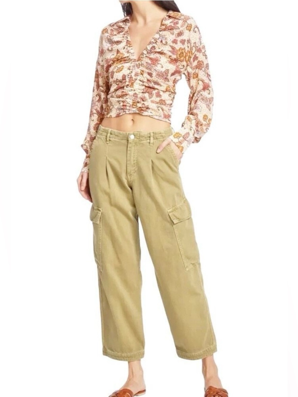 Free People First Light Utility Cargo Pant